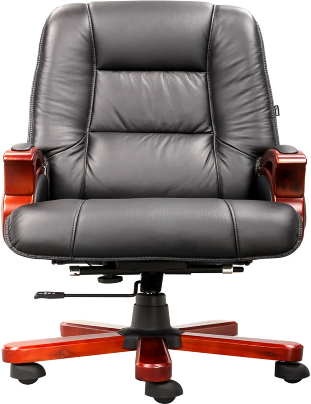 Modern ergonomic leather swivel and executive office chair