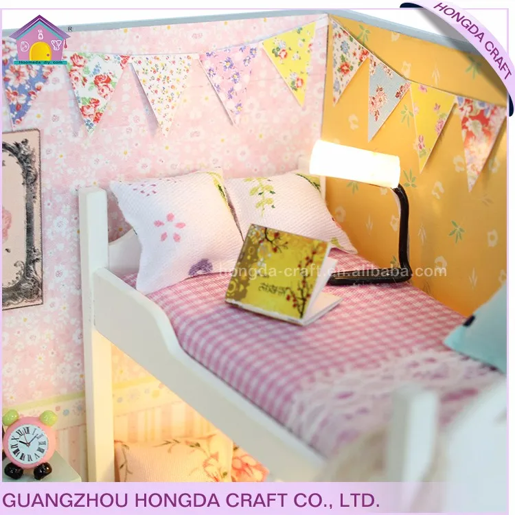 Supply To Diy Parent-children Handmade Shop Educational Furniture Toy House Model Miniature House For Children