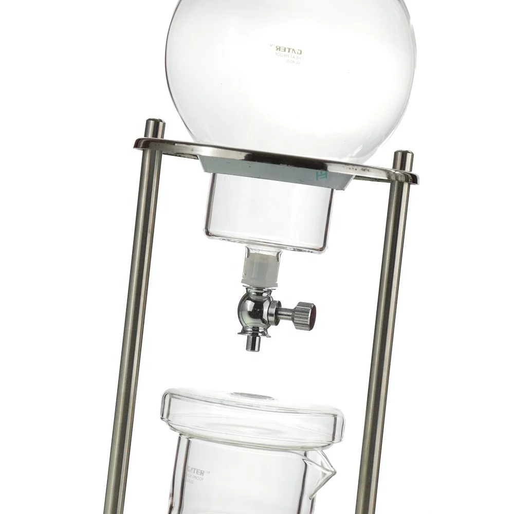 
Z Kitchen Accessories Stainless Steel Pillar Glass 600/ 1000 ML Cold Brew Coffee Maker 