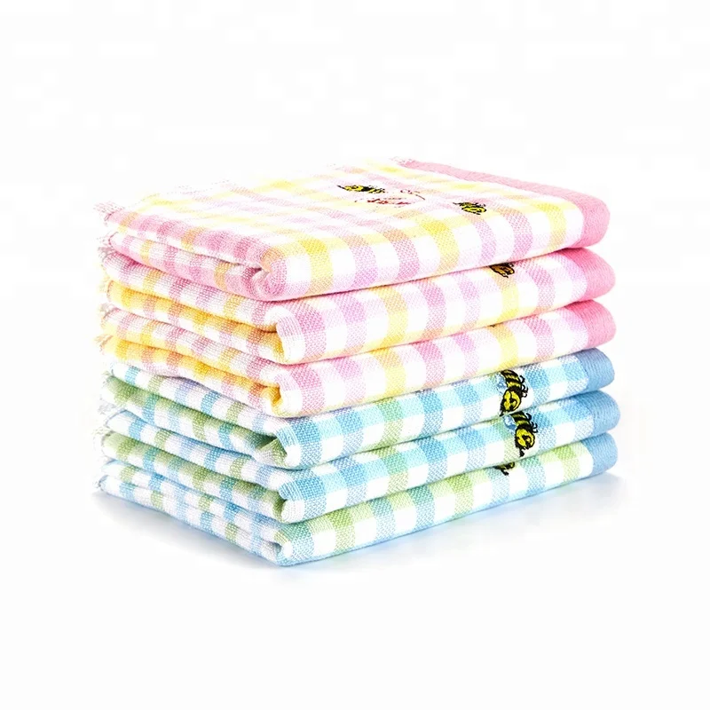 
2018 New Product Cute Bee Pattern No-twist Terry Face Towel Embroidery bee design 