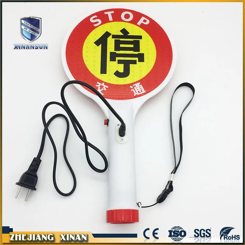 traffic application rechargeable led traffic stop sign board