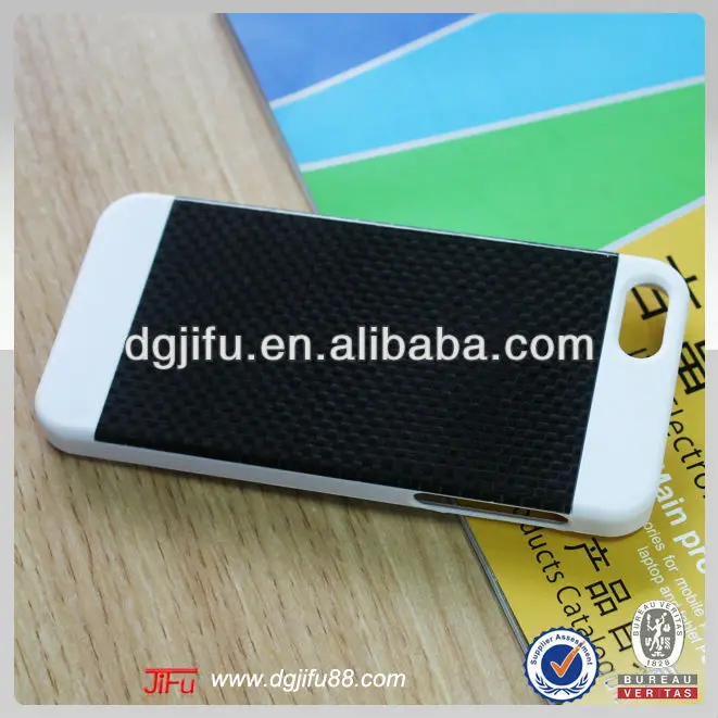 углеродного волокна случае для iphone5/5s, пк с крышкой из углеродного волокна для iphone