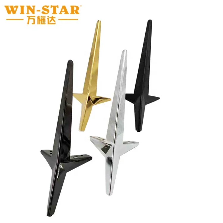 Новейшие стили мебельной фурнитуры WINSTAR золотые Треугольные металлические ножки для дивана