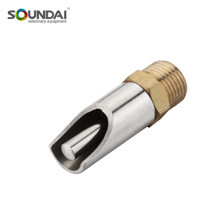 Customized Thread Stainless Steel Rabbit Pig Nipple Drinker For Cattle
