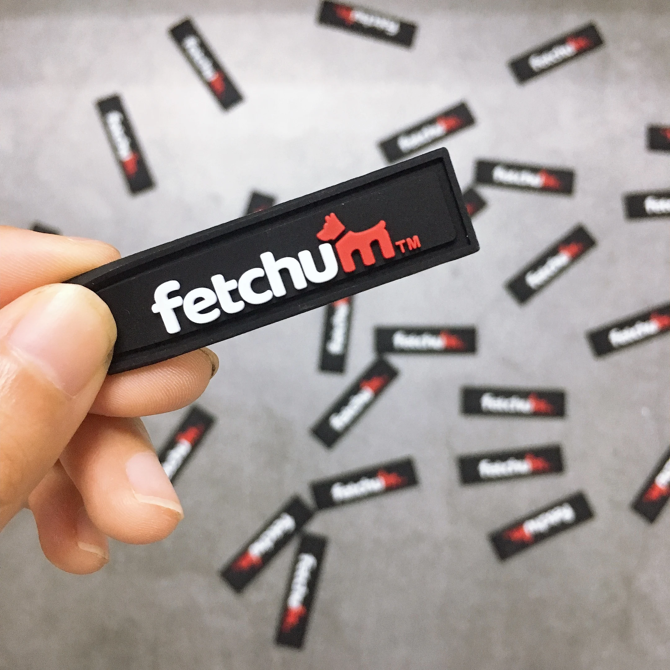 OEM Custom Silicone PVC Clothing Labels 3D Rubber Patch