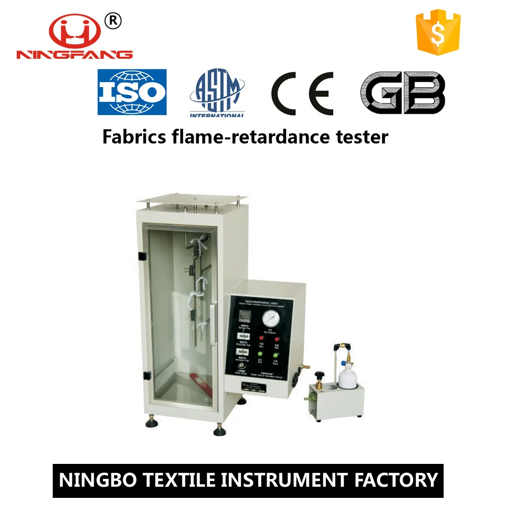 Ткани пламени retardance tester (вертикальный метод)