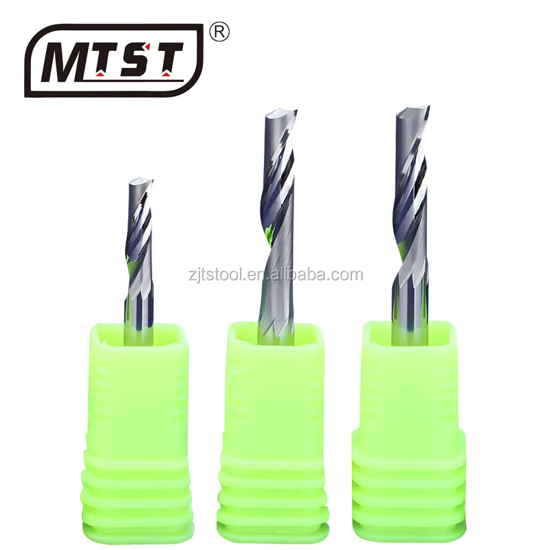 
3.175mm aluminium single flute spiral bits CNC engraving Tungsten Cobalt Alloy end milling carbide cutting tools 