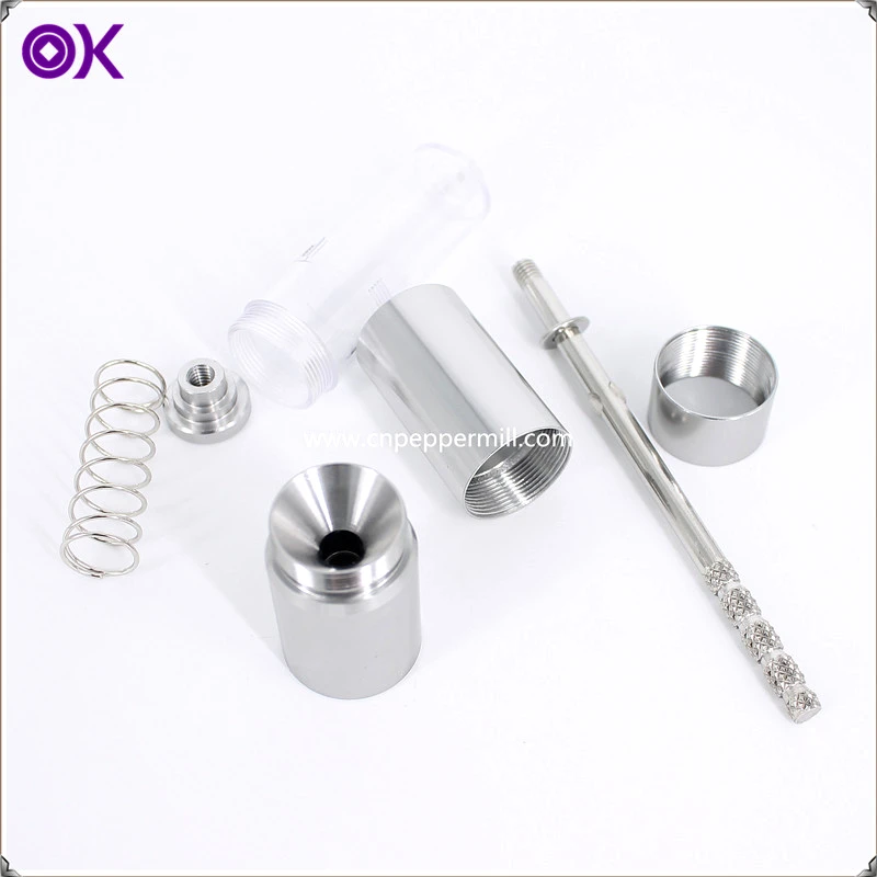 colorful aluminium manual salt pepper grinder