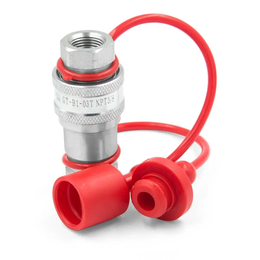 
Portable 3/8 inch NPT hydraulic car lift hose quick disconnect and connect coupling 