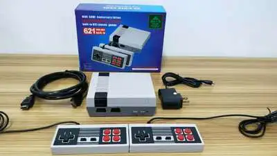 Best Seller Video Game Console HD 621 Games Built in with 2 Joysticks 8 Bit Family AV Output Portable US Plug Retro