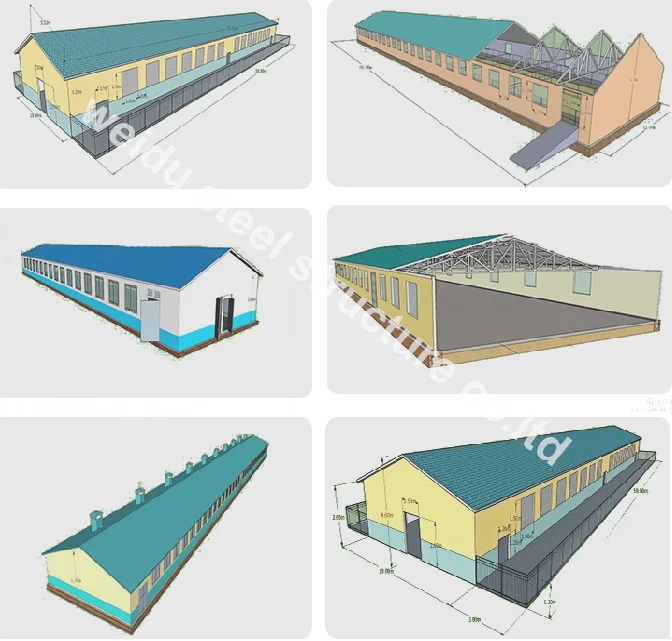 Самая низкая цена Доступный дом для птицеводства Металлический Сарай птицефабрики продажи в африканских странах Европа