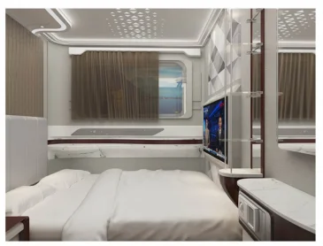 3750 Compact and luxury modularly prefabricated sleep box capsule hotel business queen bed room