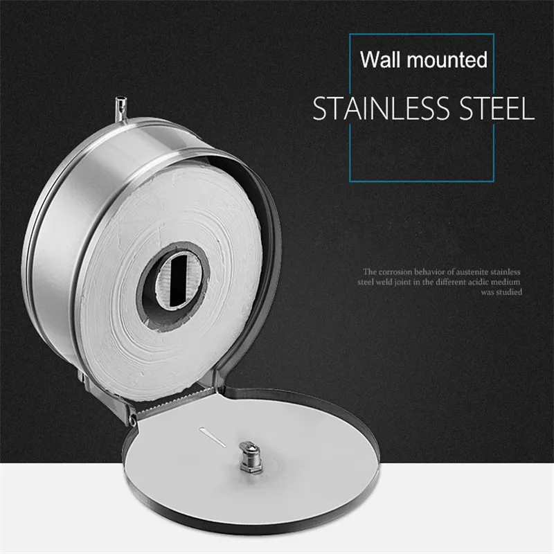 Stainless steel storager lock jumbo roll toilet tissue dispenser toilet paper dispenser