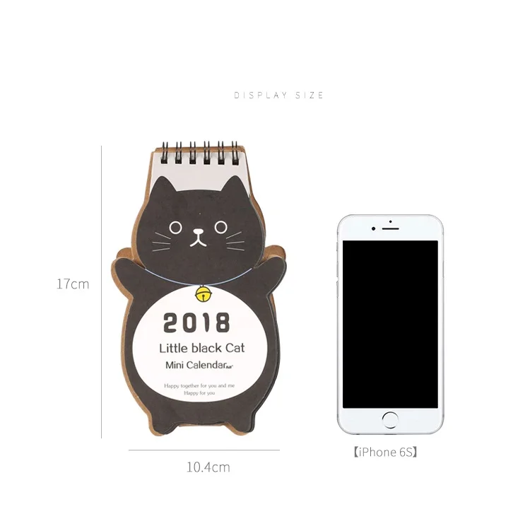 Cute kawaii mini personalized desk calendar