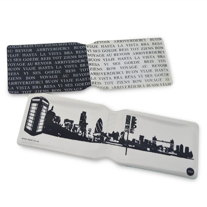 Promotion Men Plastic PVC Oyster Bus Credit Card Holder Wallet