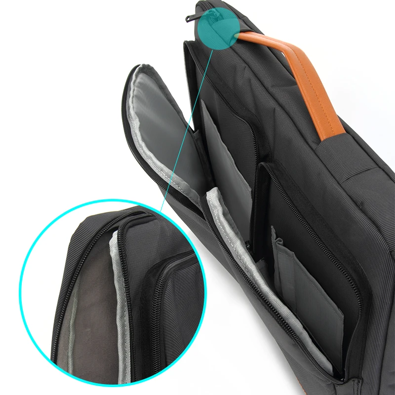 KINGSLONG Wholesale 360 Protective 15.6 Inch Laptop Men Polyester Conference Briefcase Sleeve Compatible Laptop Sleeve Bag