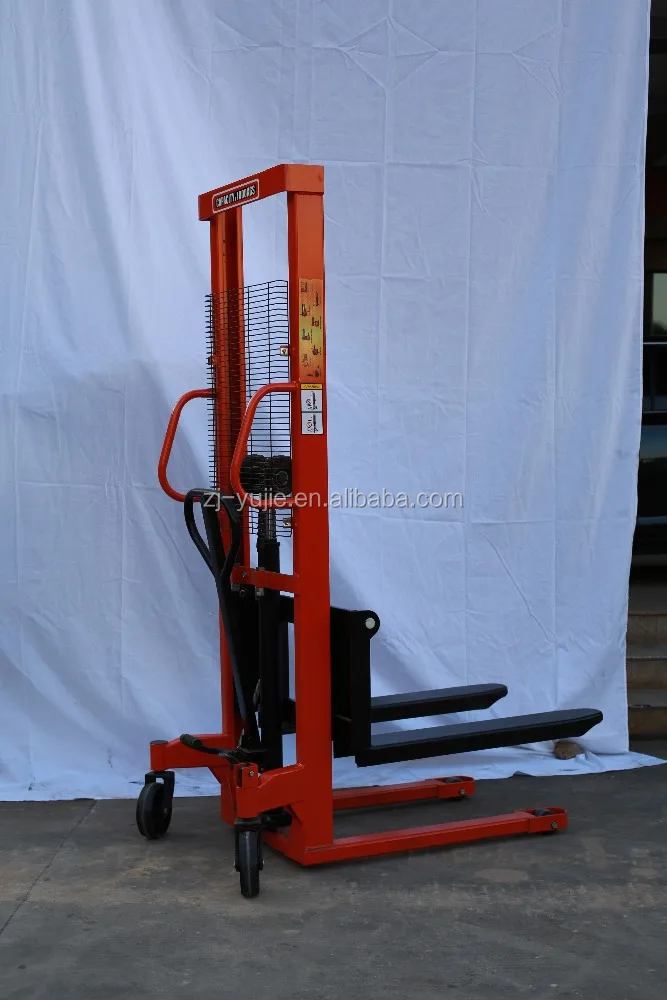 
1-2T Manual Hydraulic container reach Stacker / manual lifting equipment 