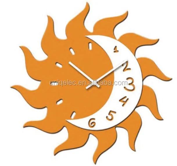3d Tree Shape Wooden Wall Clock for decoration