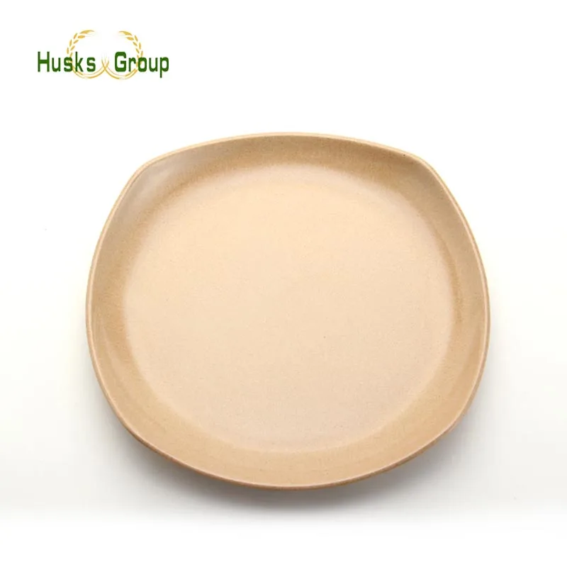 Restaurant Reusable Rice Husks Fiber Plate