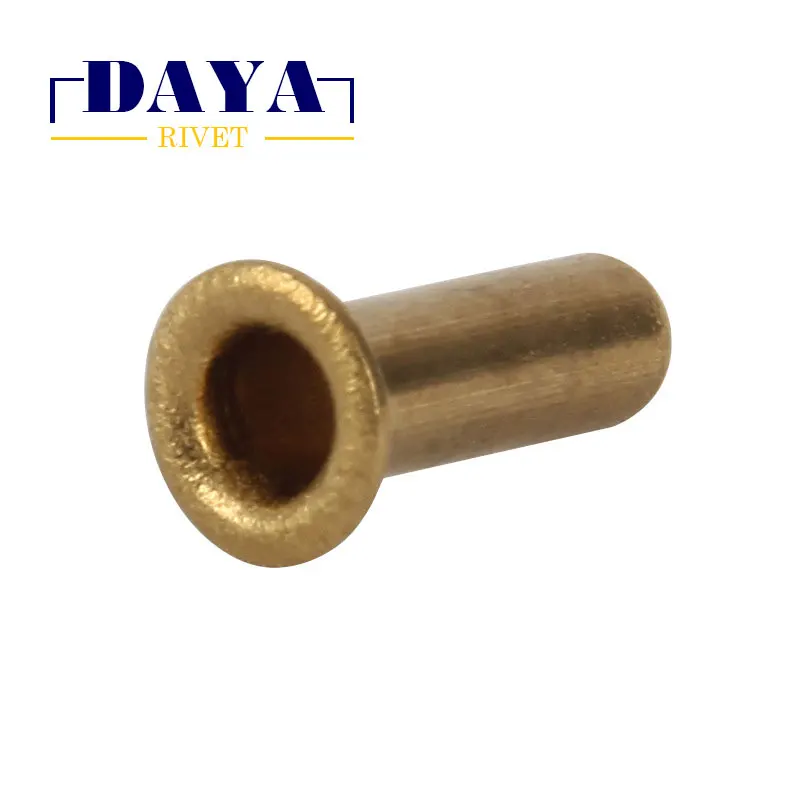 M0.9--M6 Tube design brass material high grade gold blind rivet
