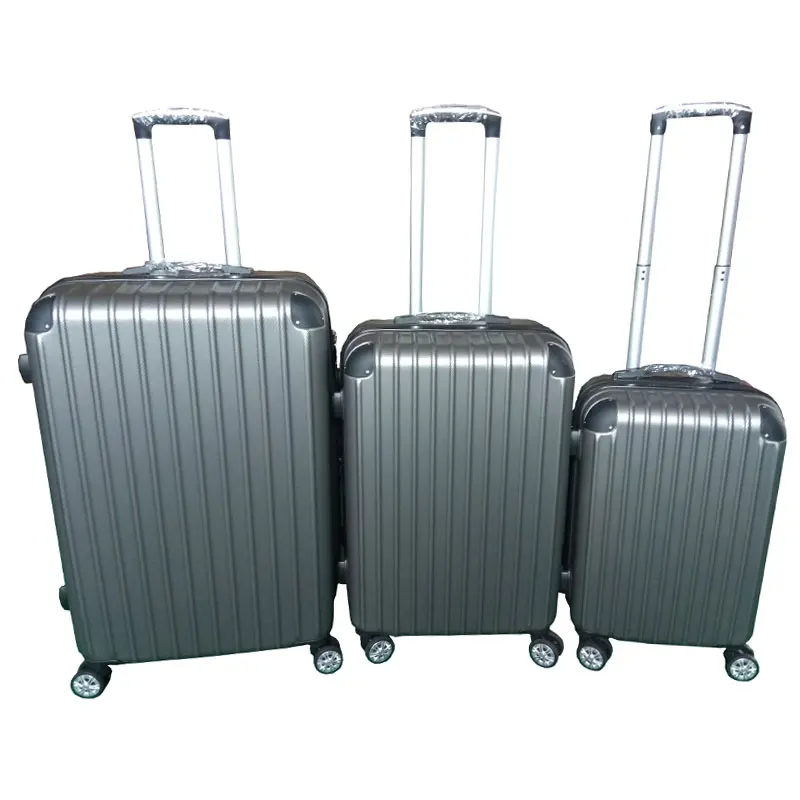 Hard shell abs pc trolley suitcase big capacity luggage 3pcs travel luggage bags set