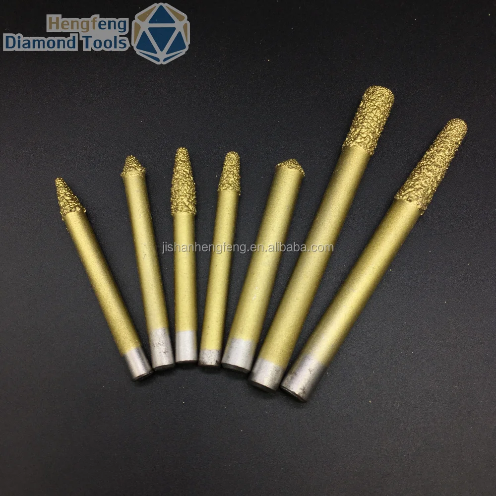 China factory engraving tools brazed diamond graver for grave stones