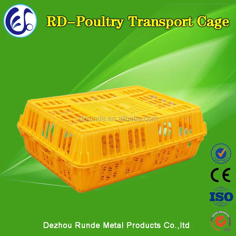 2016 best selling Plastic live chicken transport cage, poultry transport crate, Cages for chicken