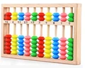 Mathematical arithmetic activities Color wooden abacus Educational Baby toys