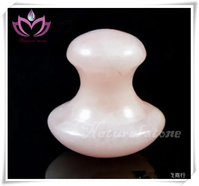 Mushroom shape rose quartz massage stone Therapy body Massage tool