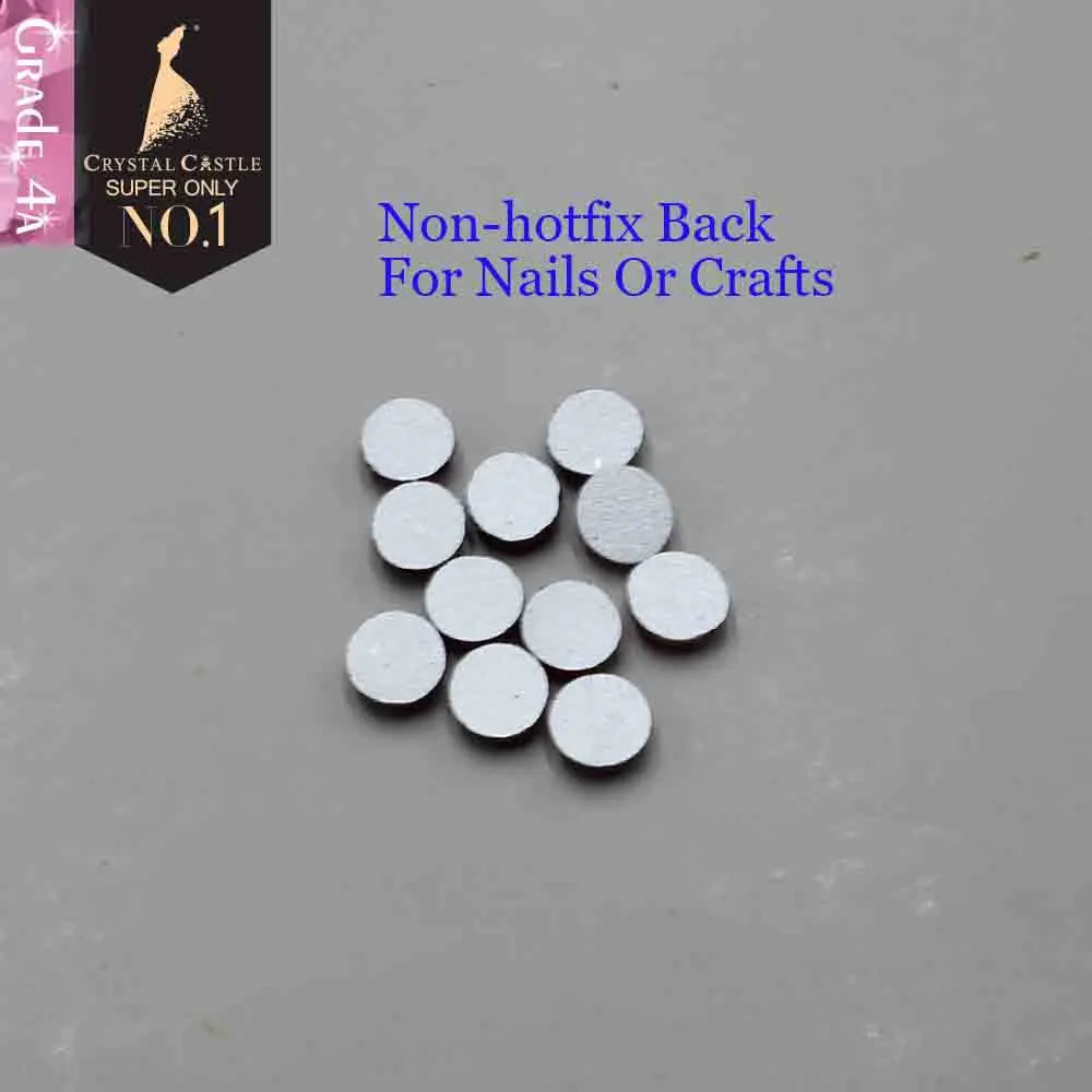 Glitter Rhinestones Clear White Flatback No Hotfix Strass No Glue Back Nail Rhinestone Non Hotfix  For Nail Art Decoration