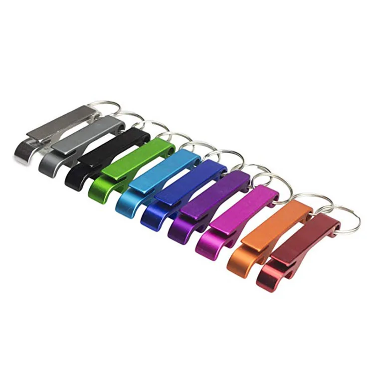 Customized Promotional Cheap Aluminium alloy Metal Bottle Opener Key chain Beer Bottle Opener