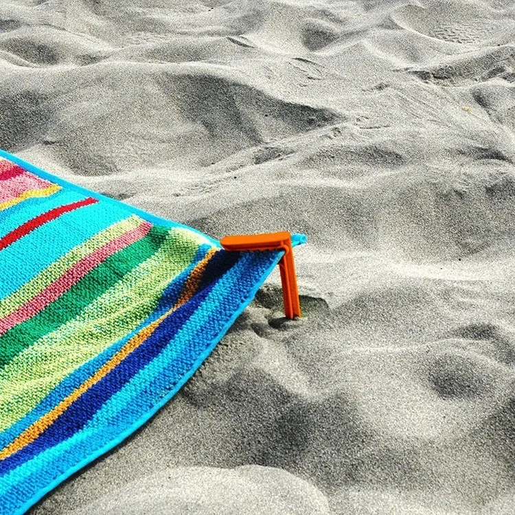 Beach Towel Clips Blanket Picnic Fasten Pegs Set for Camping Travel Beach Day