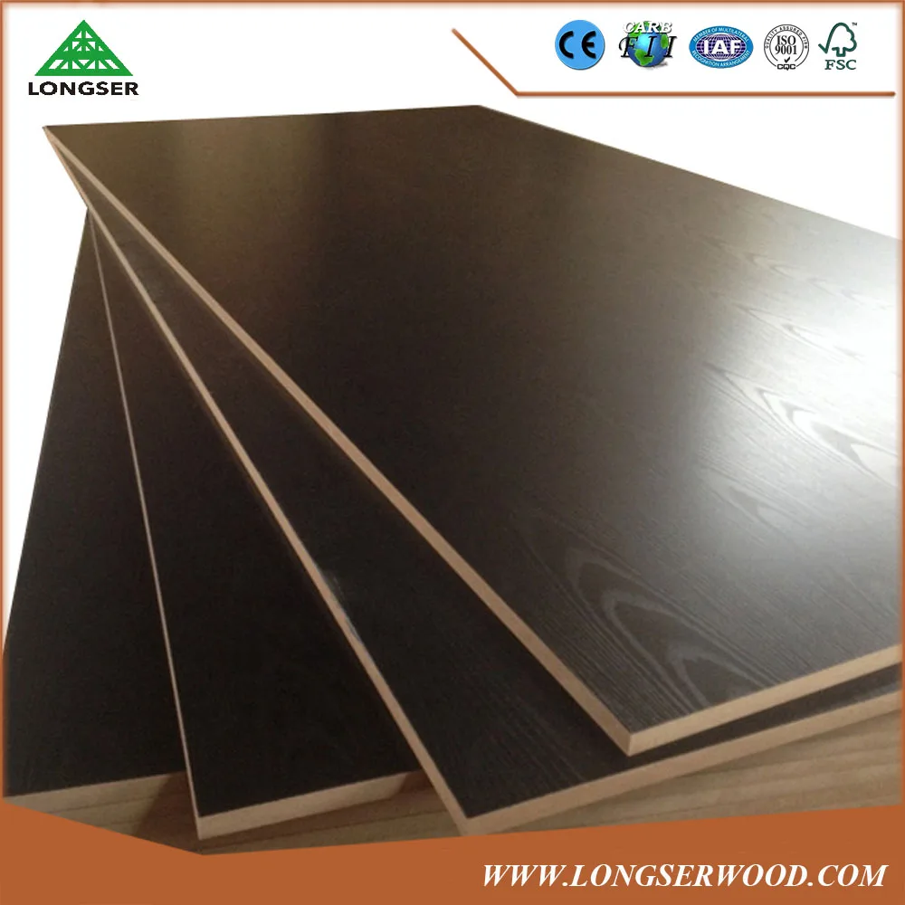 
Competitive Price Dark Brown Melamine Board For Kitchen Cabinet 