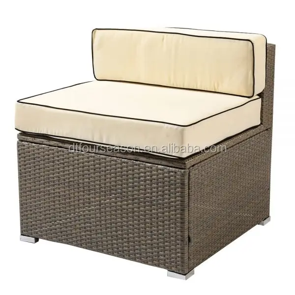 
4 Piece Rattan Conservatory and Garden Sofa Set in Mixed Brown 