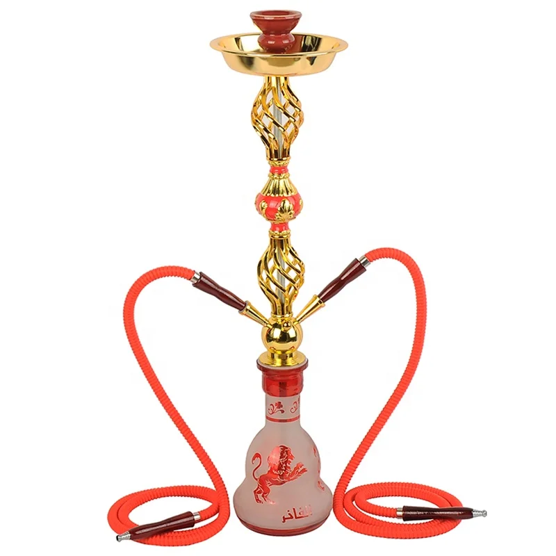 Multi hose shisha good design cheap price metal glass hookah