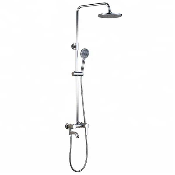 Bathroom Shower Column Faucets Taps Set Rain Bath Shower Mixer