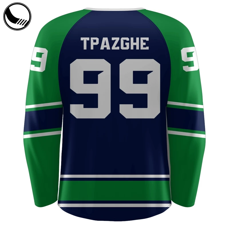 BETHERIVAL green 5xl custom reversible hockey jersey