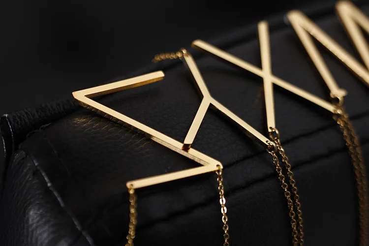 Wholesale Boutique Jewels Stainless Steel Letter Necklace