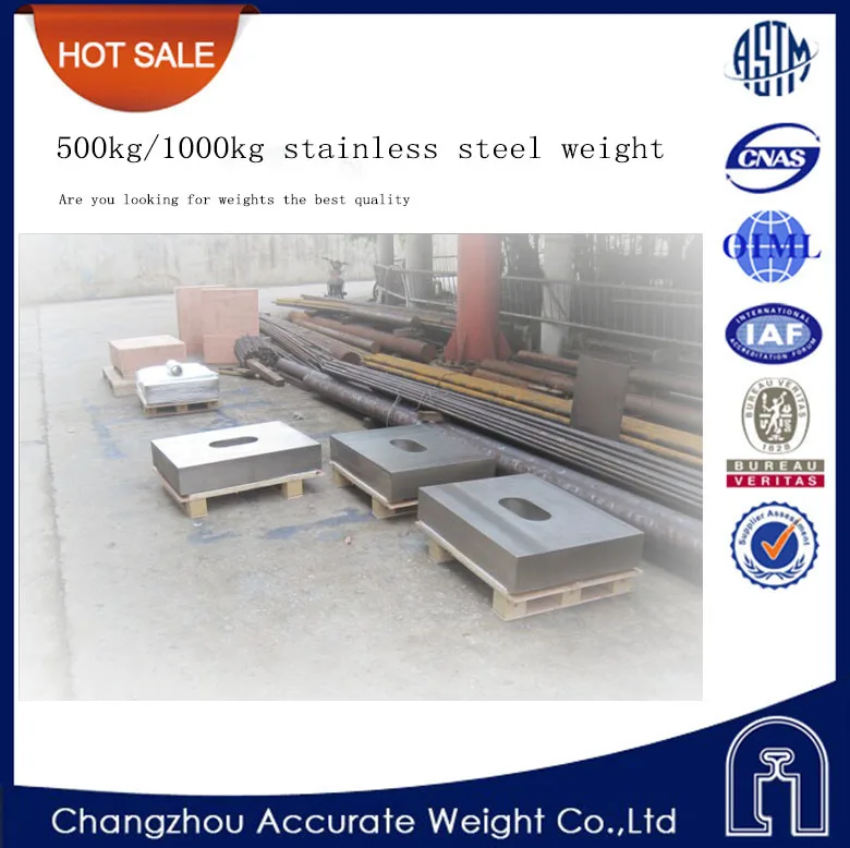M1 1000kg calibration weights 1 ton test weight 500kg test weights