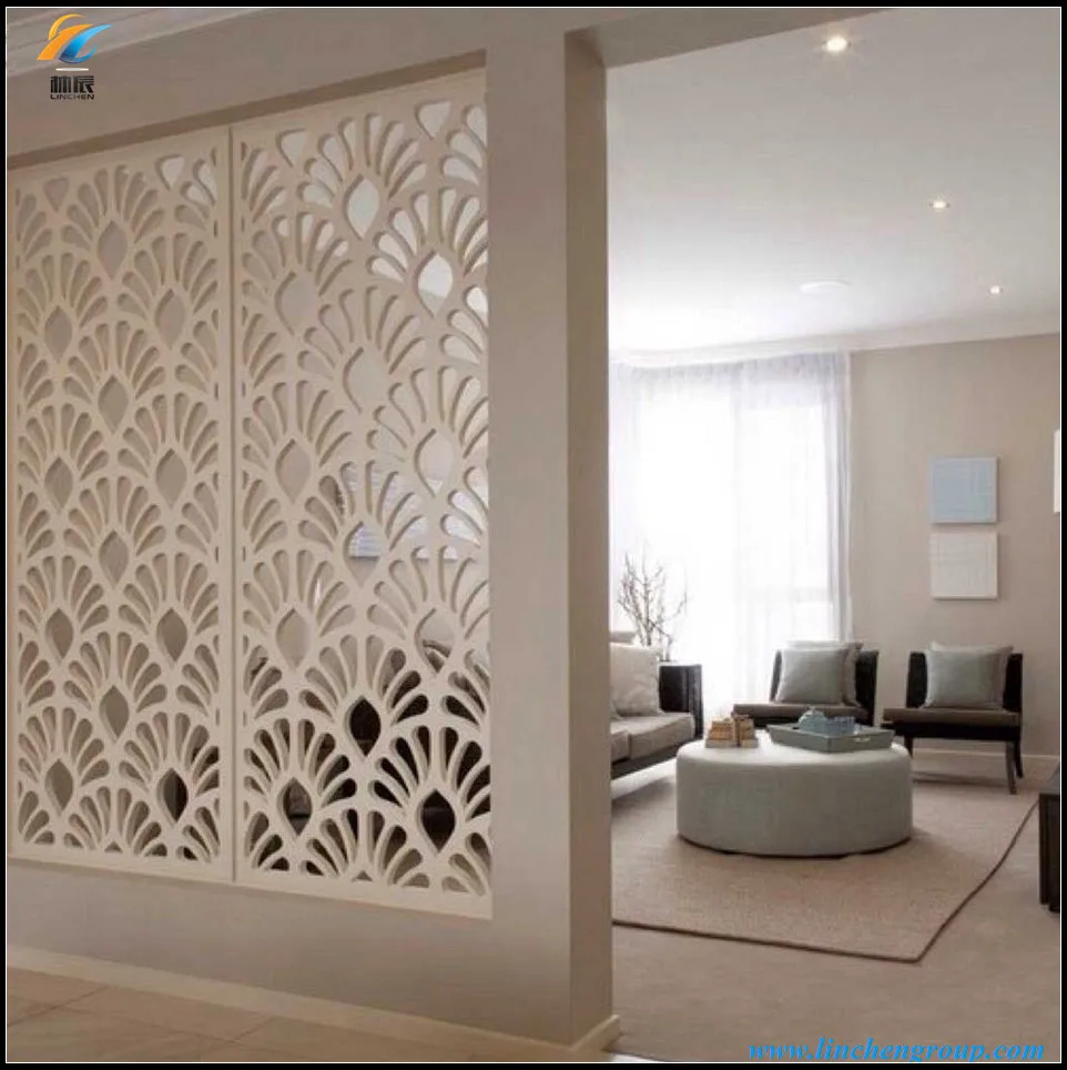 Decorative modern design WPC folding screen room divider