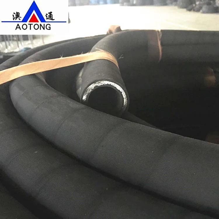 6SP, спиральный стальной проволочный усиленный гидравлический резиновый шланг высокого давления