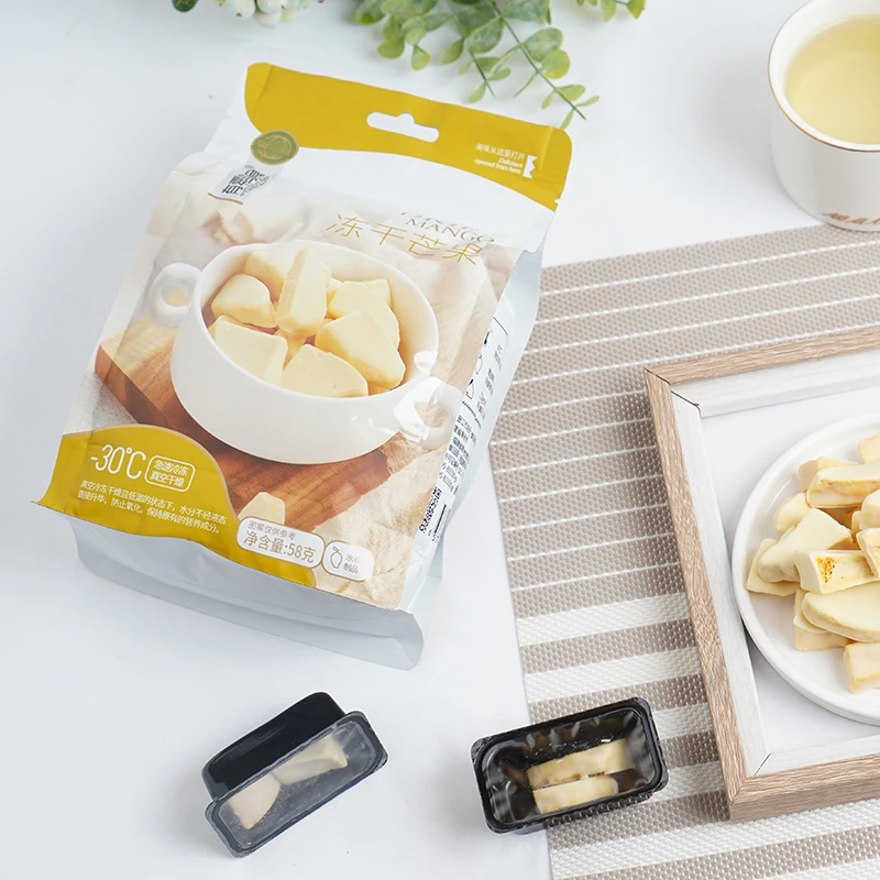 
58g Bag Packing Freeze Dried Mango with Chocolate Coating 