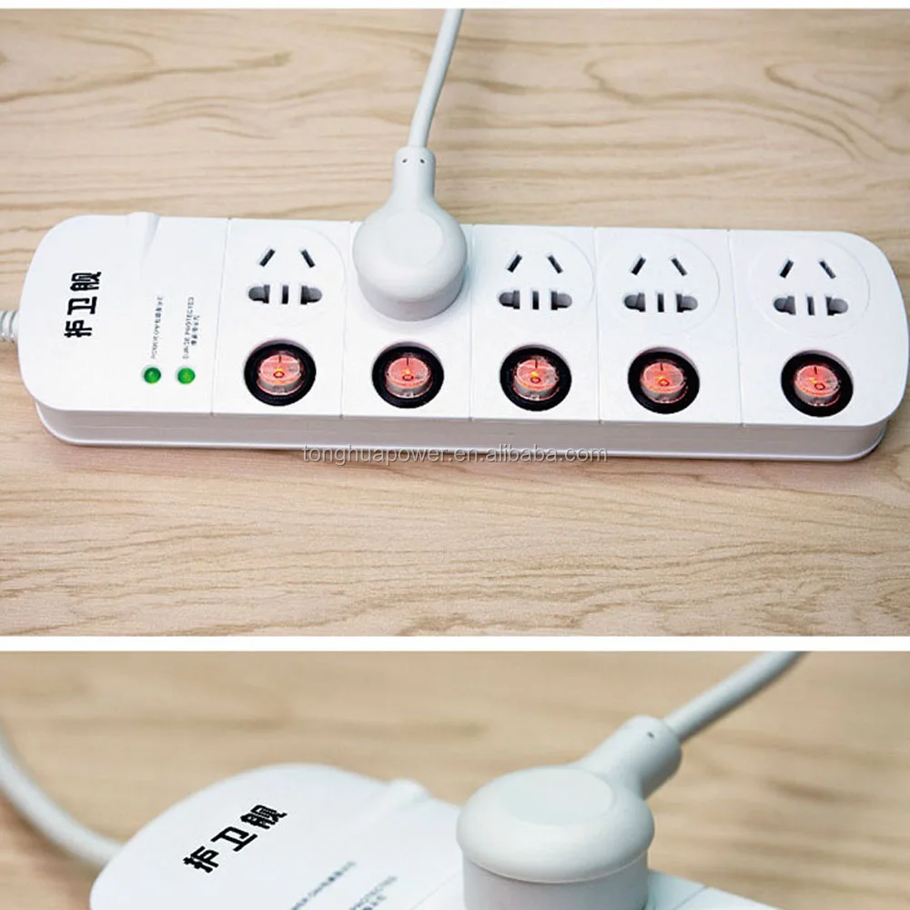 ETL AC Power Wall Plug On/Off Switch Tap Adapter Surge protector FCC 110V 125V socket factory socket