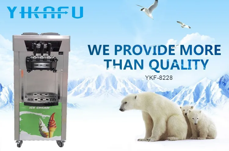 China Factory soft ice cream machine with cheaper price