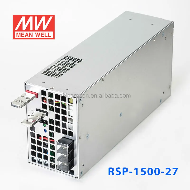 RSP-1500-27 FAN PFC Factory control automation RF 1500W 27V AC-DC SINGLE MEAN WELL parallel PV SWITCHING POWER SUPPLY