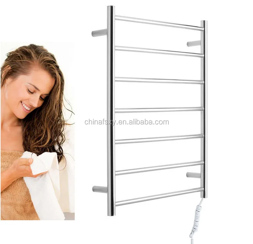 Радиатор для полотенец со стальной лестницей серии xy, большой подогреватель полотенец с плоской трубкой, вешалки для полотенец с водой для ванной комнаты