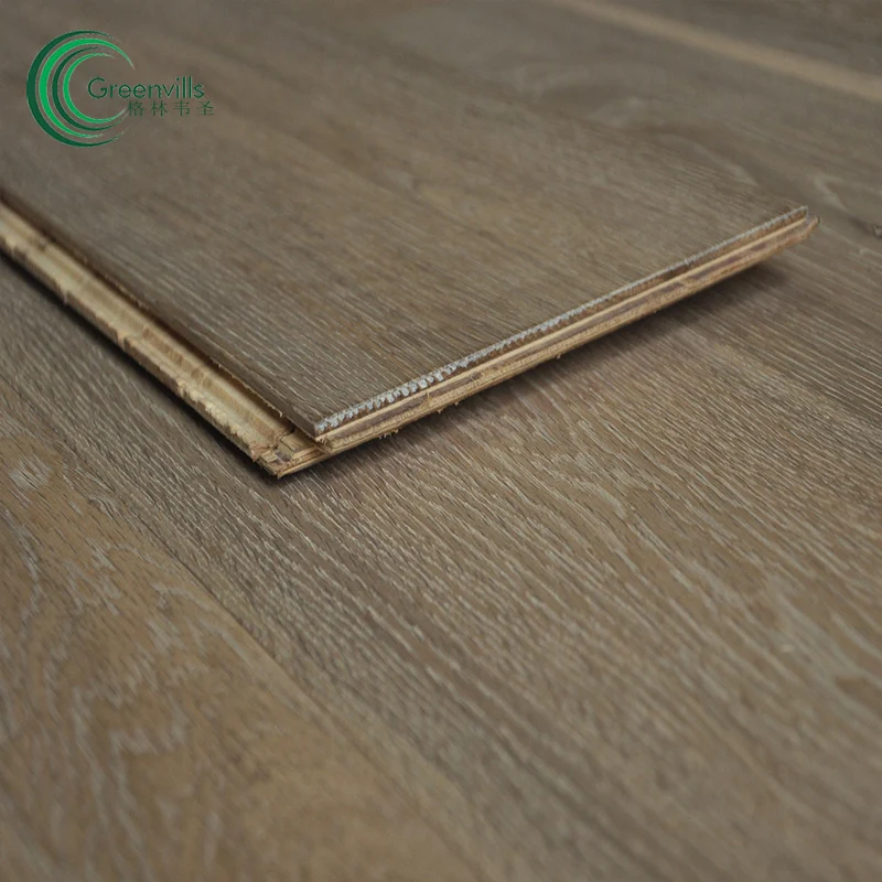 
3 layer morning light flooring oak parquet engineered wooden flooring 