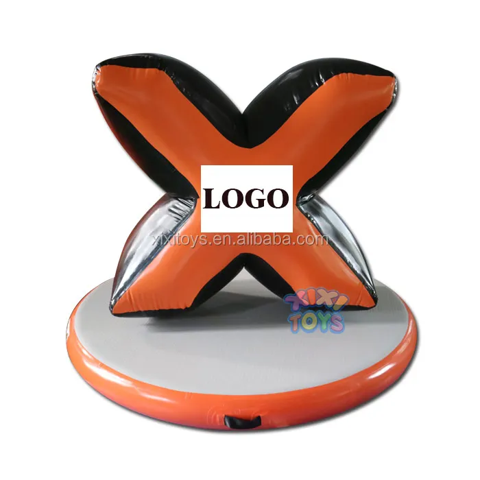 BIG X shape inflatable barrier for archery game,cheap inflatable paintball bunkers for sale