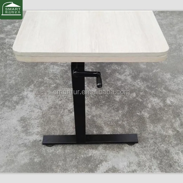 Sofa Corner Legs Chrome Iron High end Table Base Hardware Hand Crank Lift Office Desk Height Adjustable Metal Table Leg