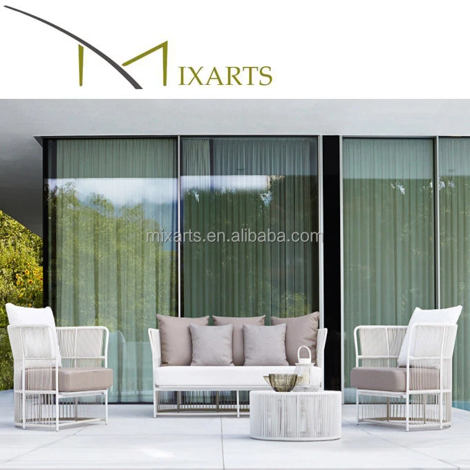 
bamboo patio rattan sofa set designs woven rope furniture rope chairs rattan garden furniture 